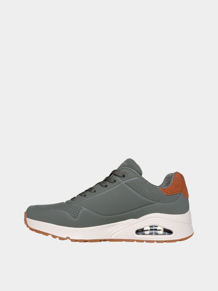 Кроссовки мужские Skechers Uno - Suited On Air оливковые 183004 OLV изображение 2