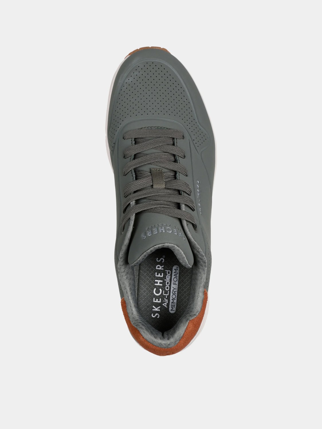 Кроссовки мужские Skechers Uno - Suited On Air оливковые 183004 OLV изображение 3