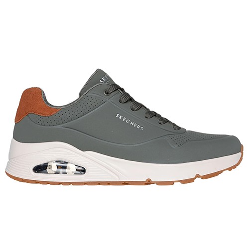 Кроссовки мужские Skechers Uno - Suited On Air оливковые 183004 OLV изображение 6