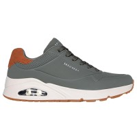 Кроссовки мужские Skechers Uno - Suited On Air оливковые 183004 OLV
