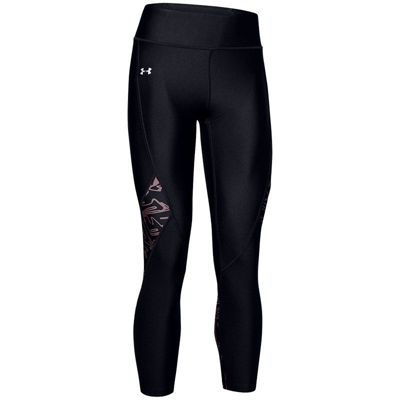 Леггинсы женские Under Armour Speedpocket Run Crop черные 1351707-003 — фото 1