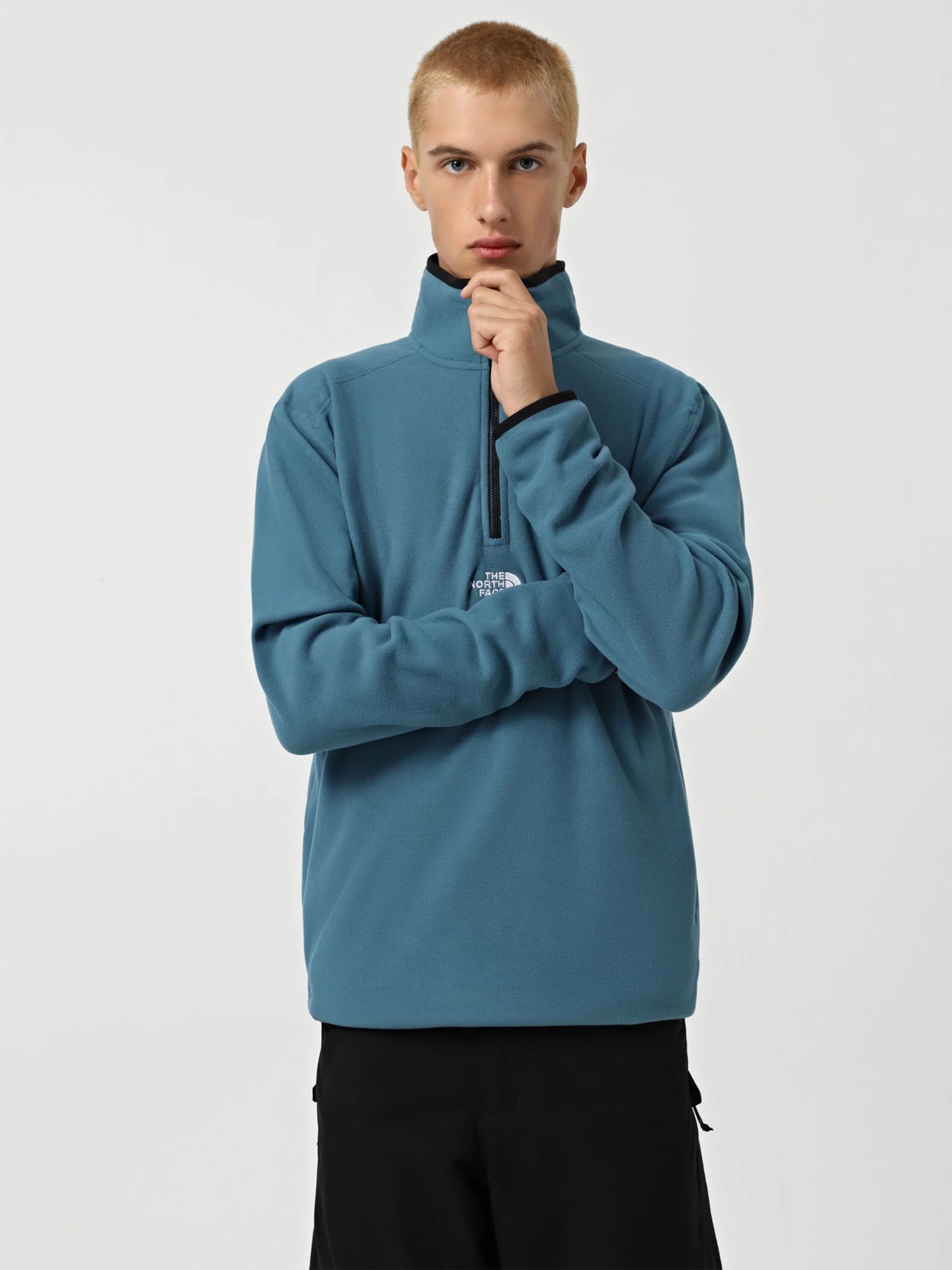 Толстовка мужская The North GLACIER ? ZIP - EMBROIDERED LOGO синяя NF0A83I3Q311 изображение 2