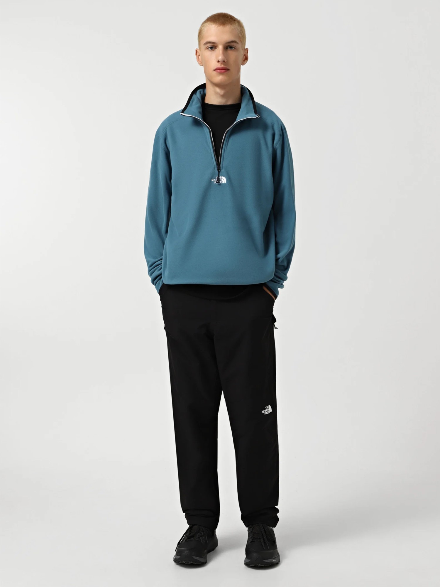 Толстовка мужская The North GLACIER ? ZIP - EMBROIDERED LOGO синяя NF0A83I3Q311 изображение 4