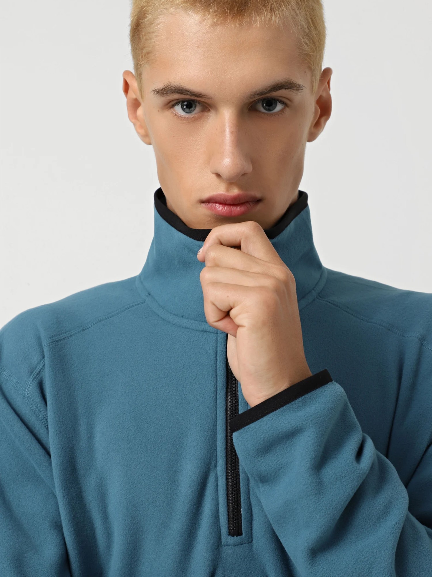 Толстовка мужская The North GLACIER ? ZIP - EMBROIDERED LOGO синяя NF0A83I3Q311 изображение 5