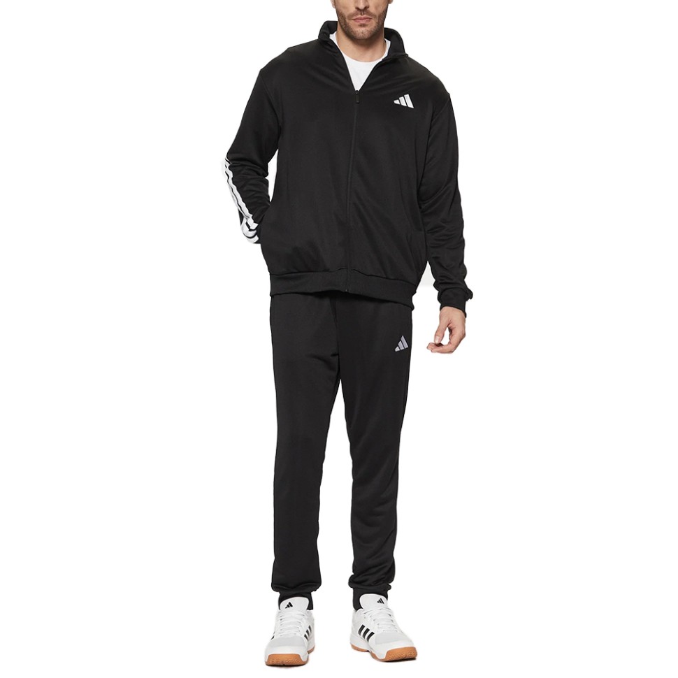 Костюм чоловічий Adidas M 3S FT TT TS чорний JC5375 изображение 1
