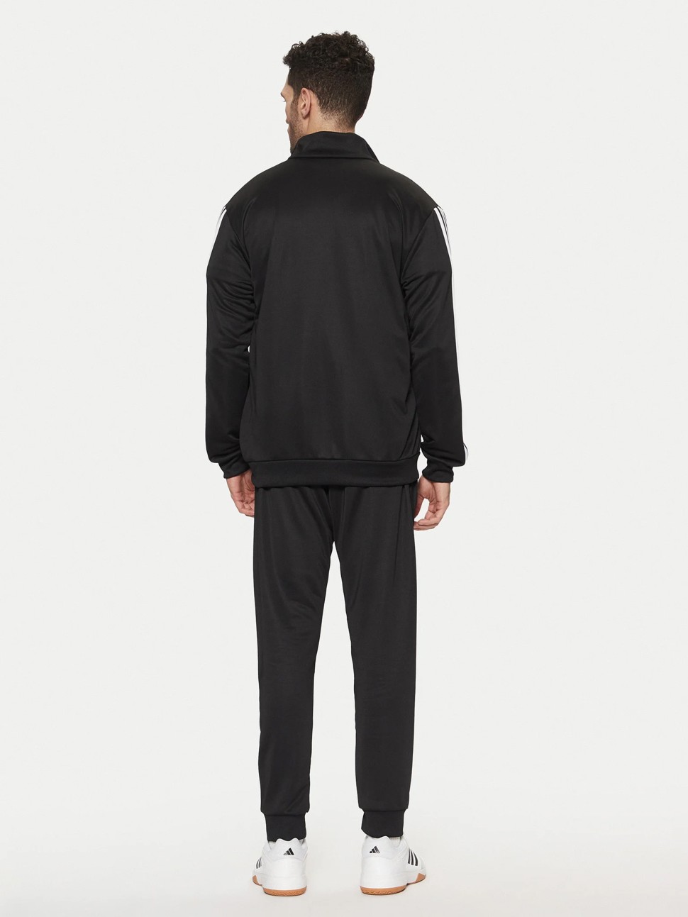 Костюм чоловічий Adidas M 3S FT TT TS чорний JC5375 — фото 3