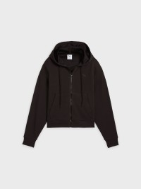 Толстовка жіноча Puma HER Crop Full-Zip Hoodie чорна 68505601 изображение 6