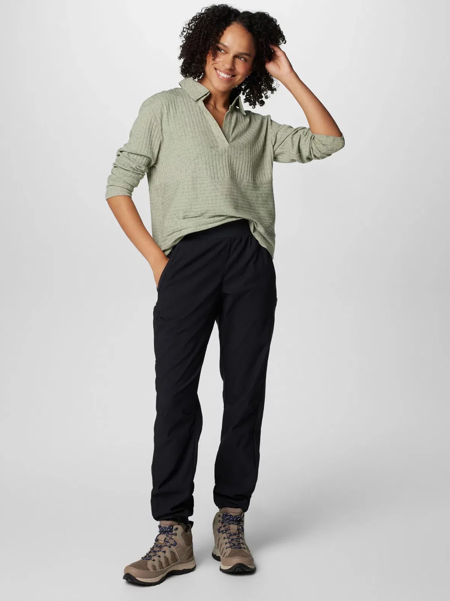 Штани жiночi Columbia Leslie Falls™ Pull-On Pant чорні 2087031-010 изображение 2