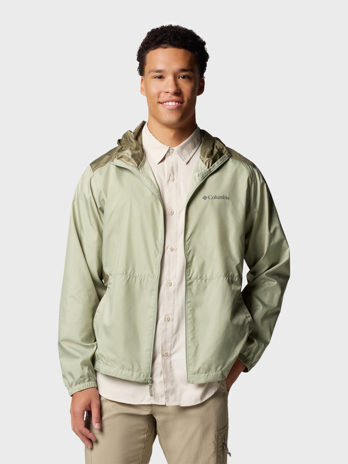 Ветровка мужская Columbia Flashback™ II Windbreaker хаки 2117041-348 изображение 5