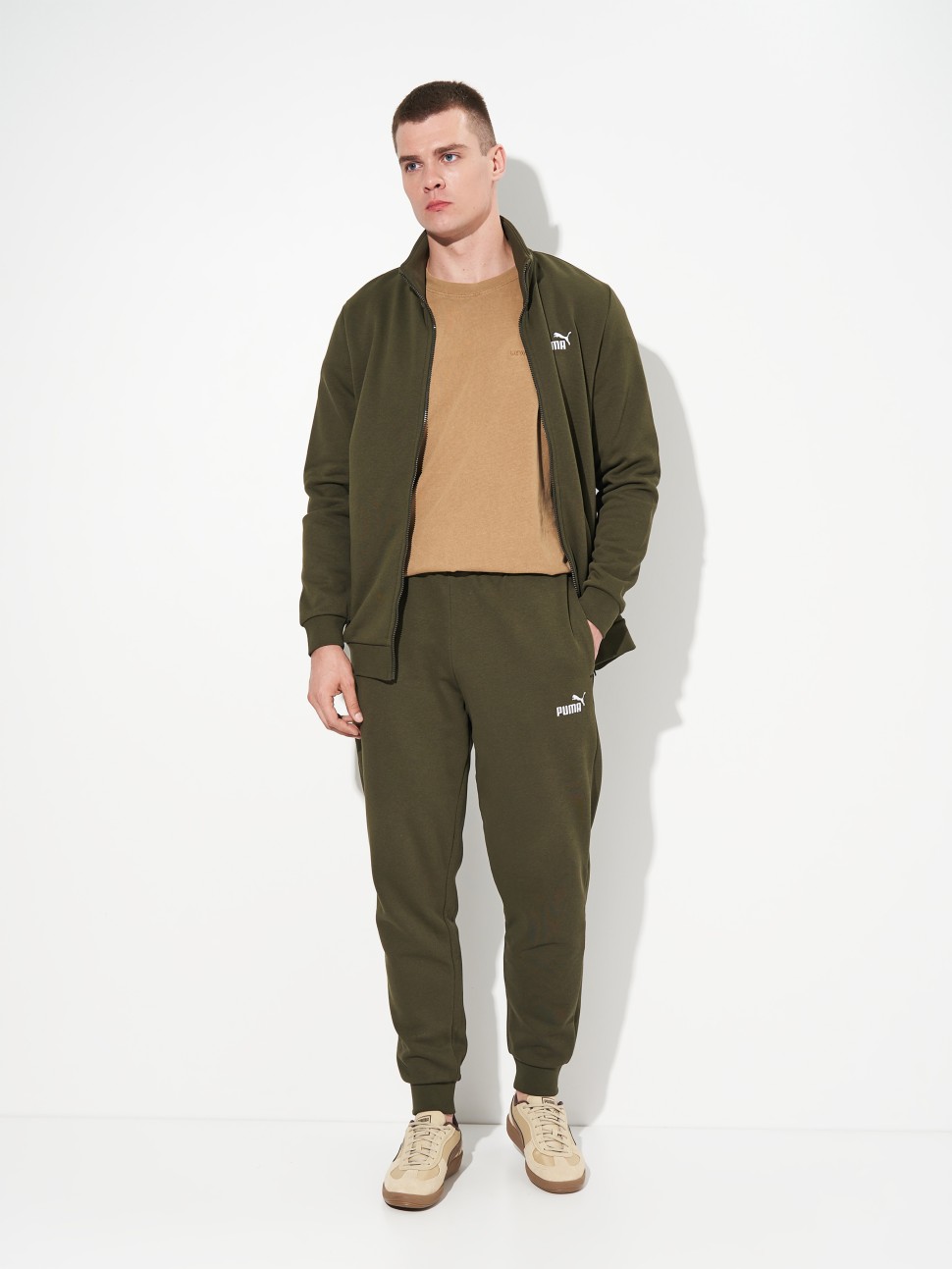 Костюм чоловічий Puma ESS Sweat Suit FL хакі 68817570 — фото 3