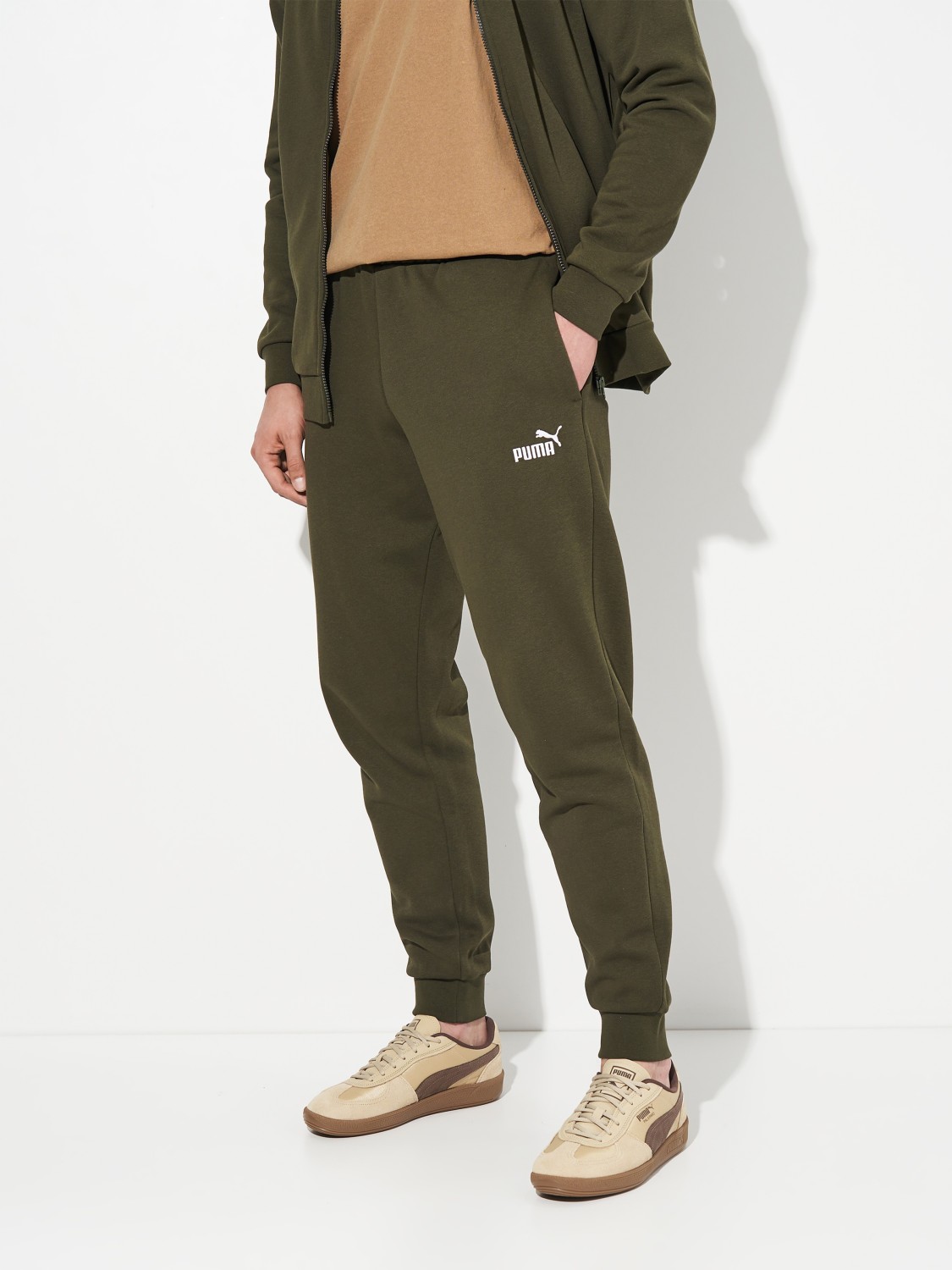 Костюм чоловічий Puma ESS Sweat Suit FL хакі 68817570 изображение 6