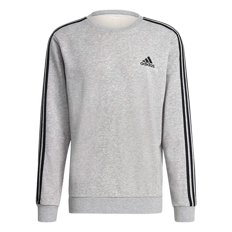 Толстовка мужская Adidas M 3S Ft Swt серая GK9101 — Sport City Толстовка мужская Adidas M 3S Ft Swt серая GK9101