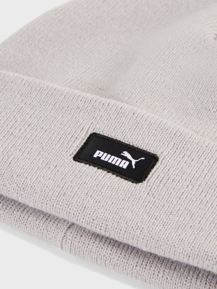 Шапка  Puma ESS Mid Crown Beanie серая 02640005 изображение 4