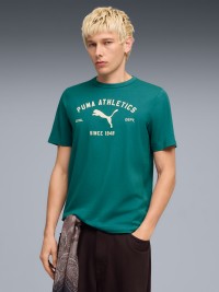 Футболка мужская Puma CLASS Graphic Tee зеленая 69222641 изображение 2