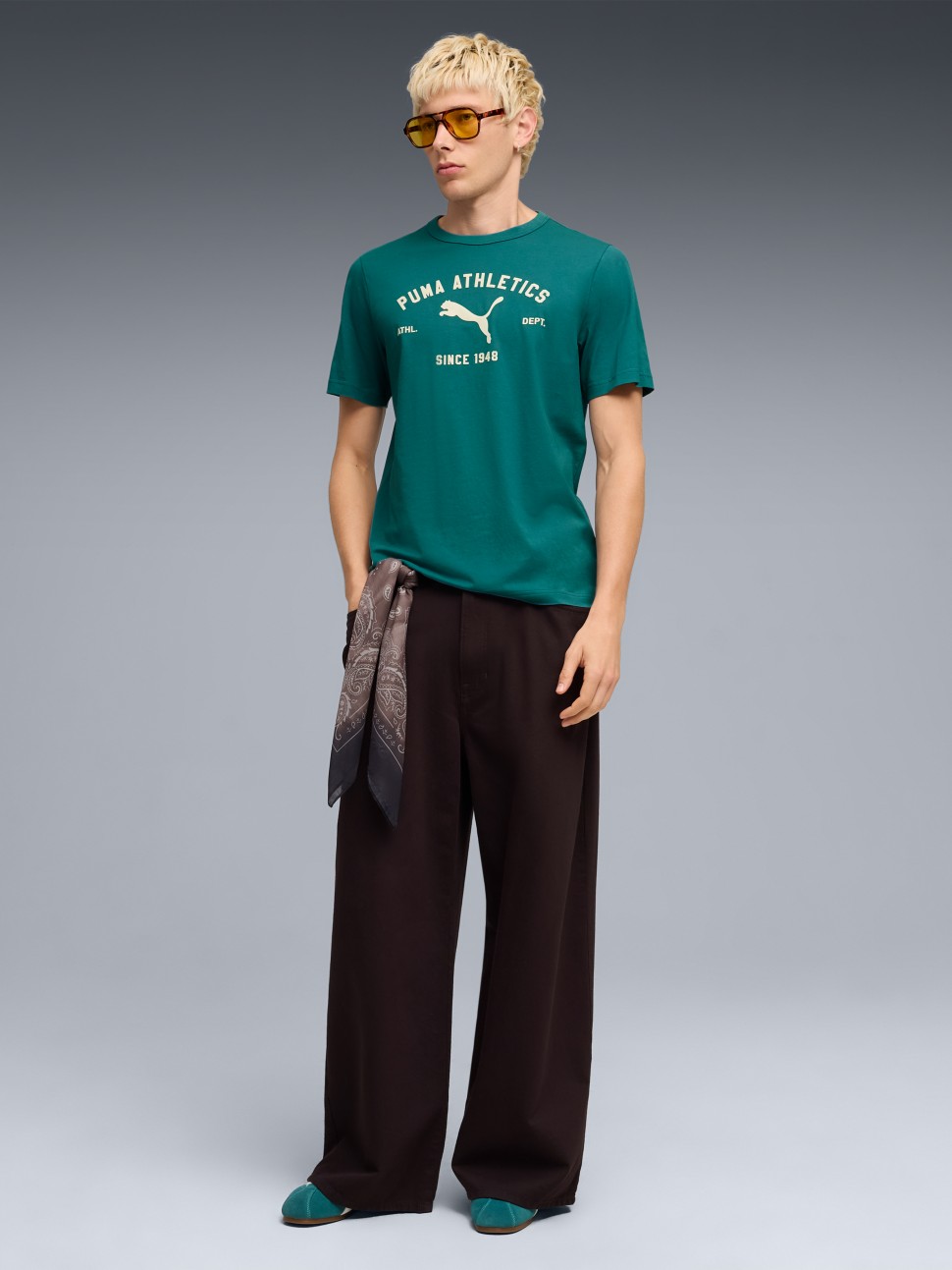 Футболка мужская Puma CLASS Graphic Tee зеленая 69222641 — фото 4 — Sport City Футболка мужская Puma CLASS Graphic Tee зеленая 69222641 — фото 4