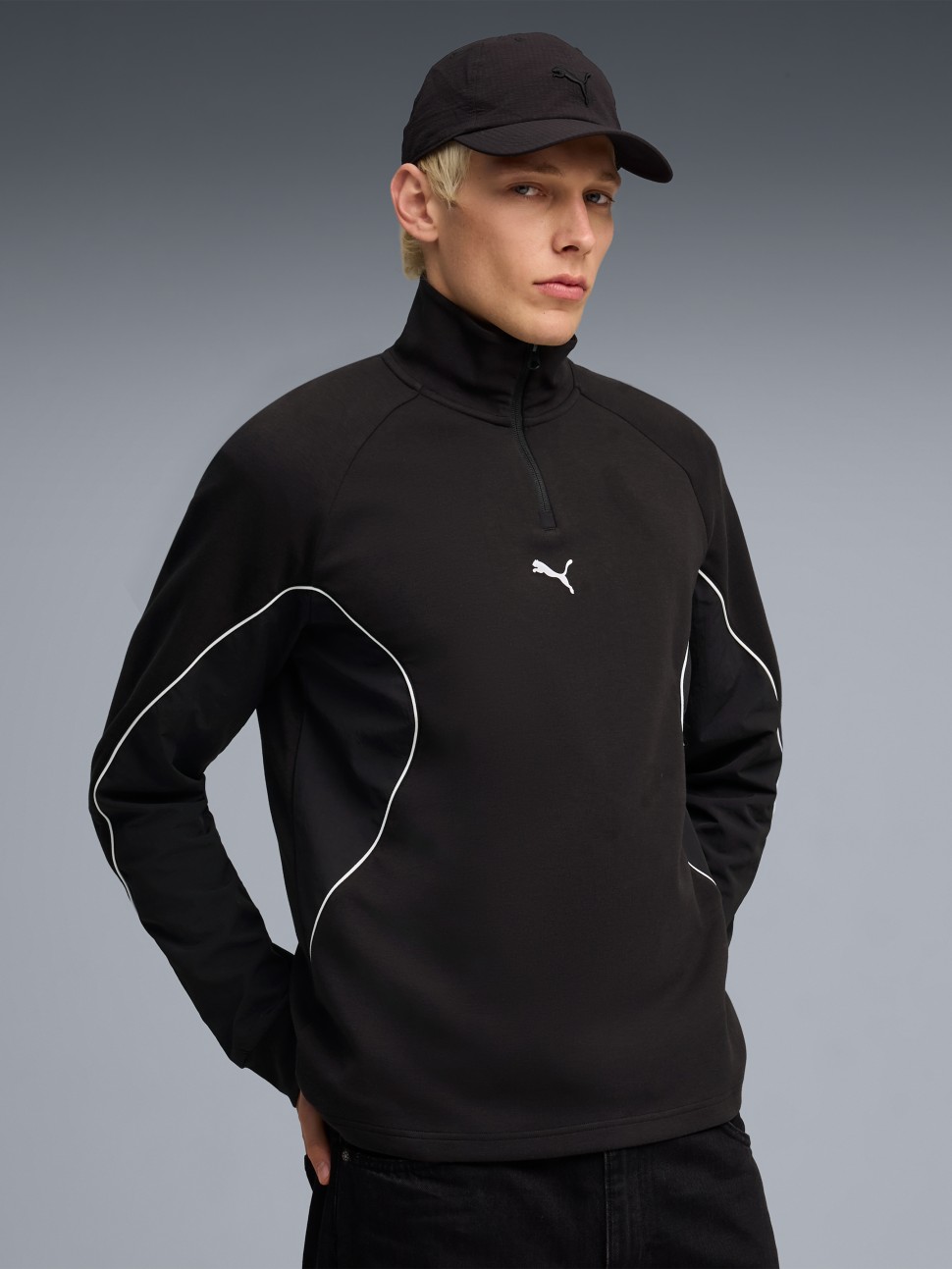  Толстовка чоловіча Puma SPORT Mid Layer чорна 69217201  — фото 2