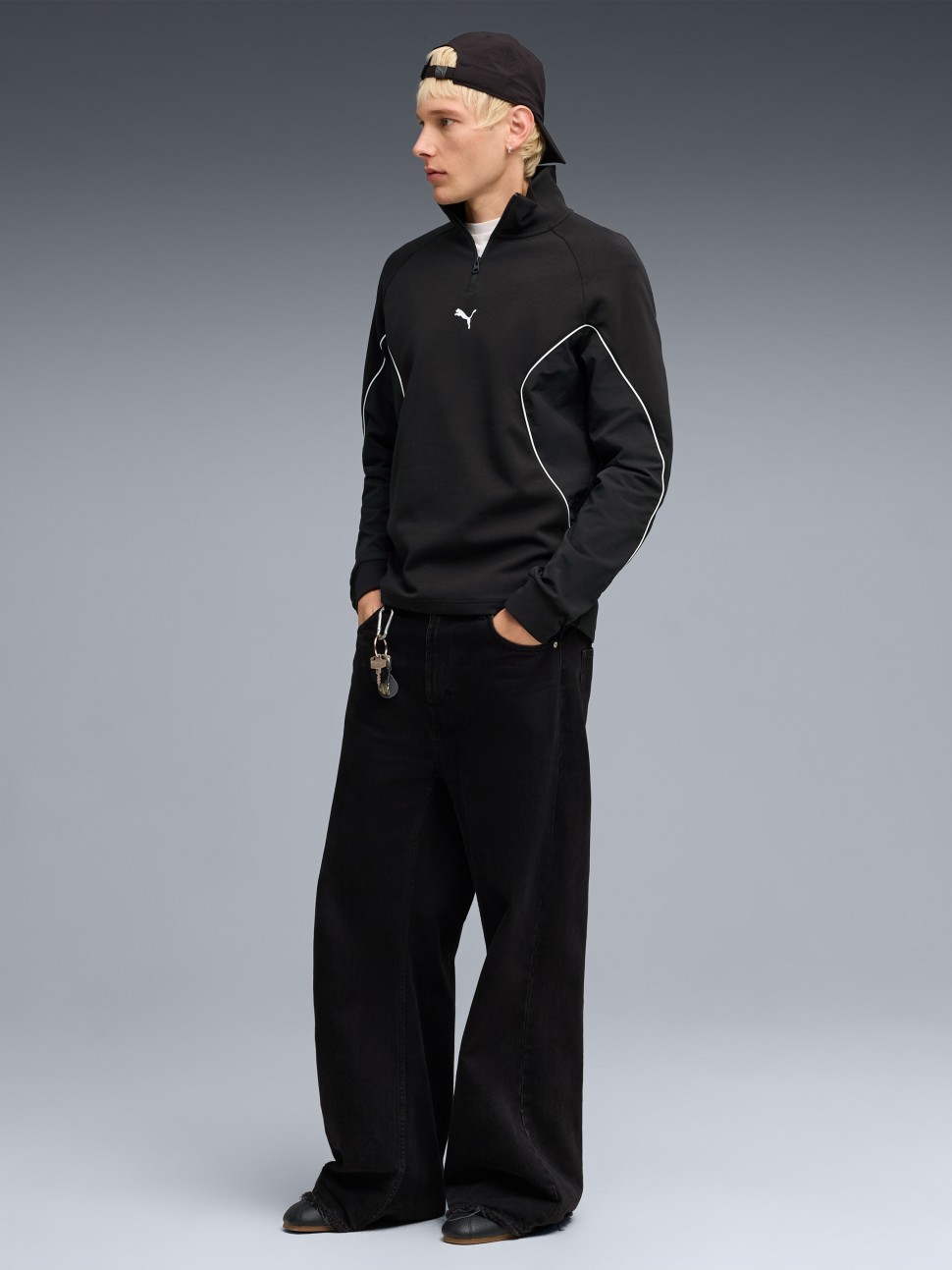  Толстовка чоловіча Puma SPORT Mid Layer чорна 69217201  — фото 4