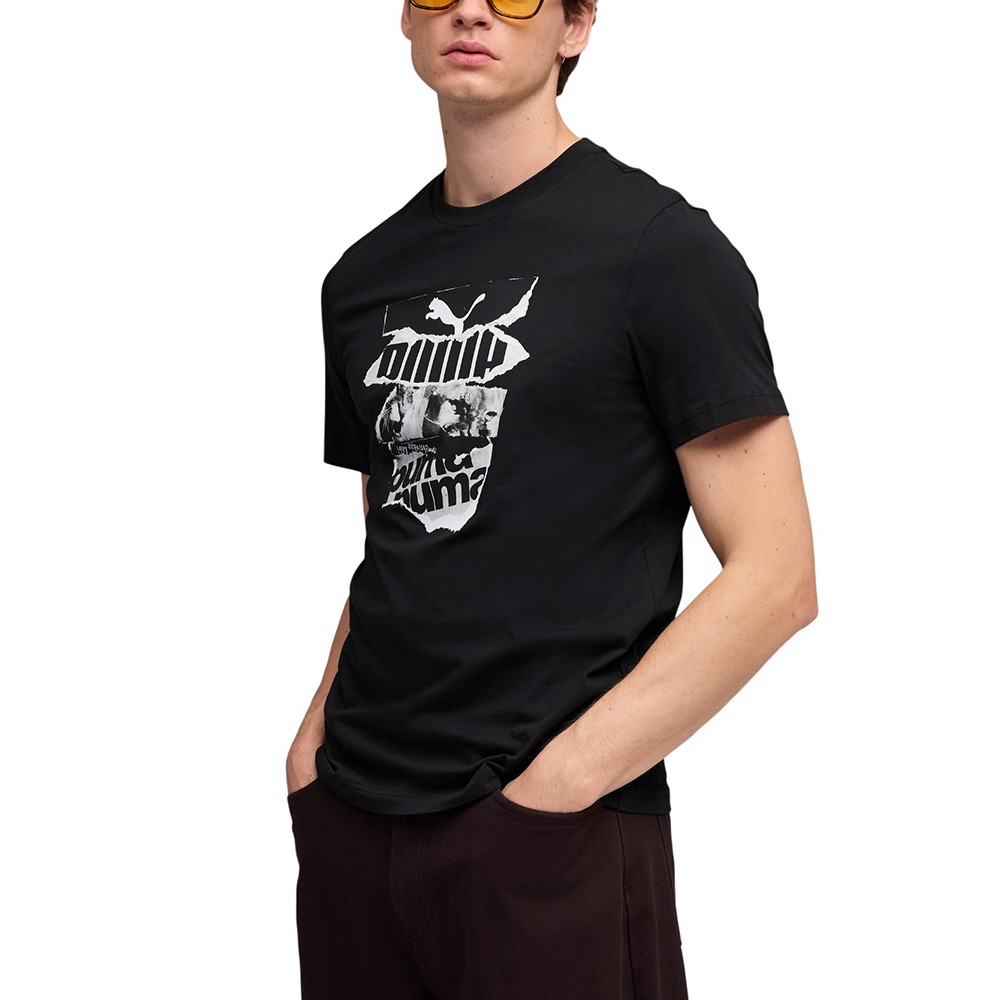 Футболка мужская Puma GRAPHIC Photoprint Tee черная 69301001