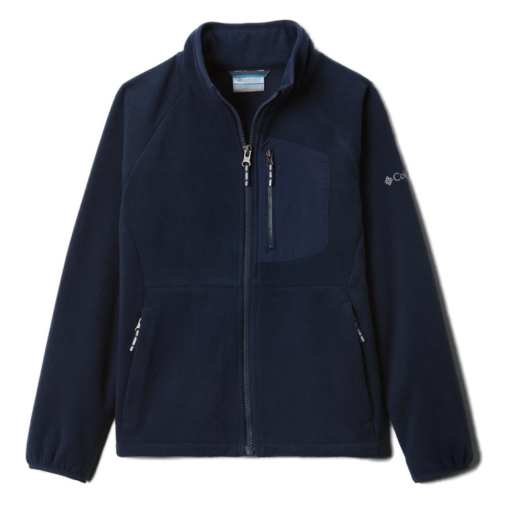 Толстовка для хлопчиків Columbia  FAST TREK™III FLEECE FULL ZIP  темно-синя 1887851-465 изображение 2