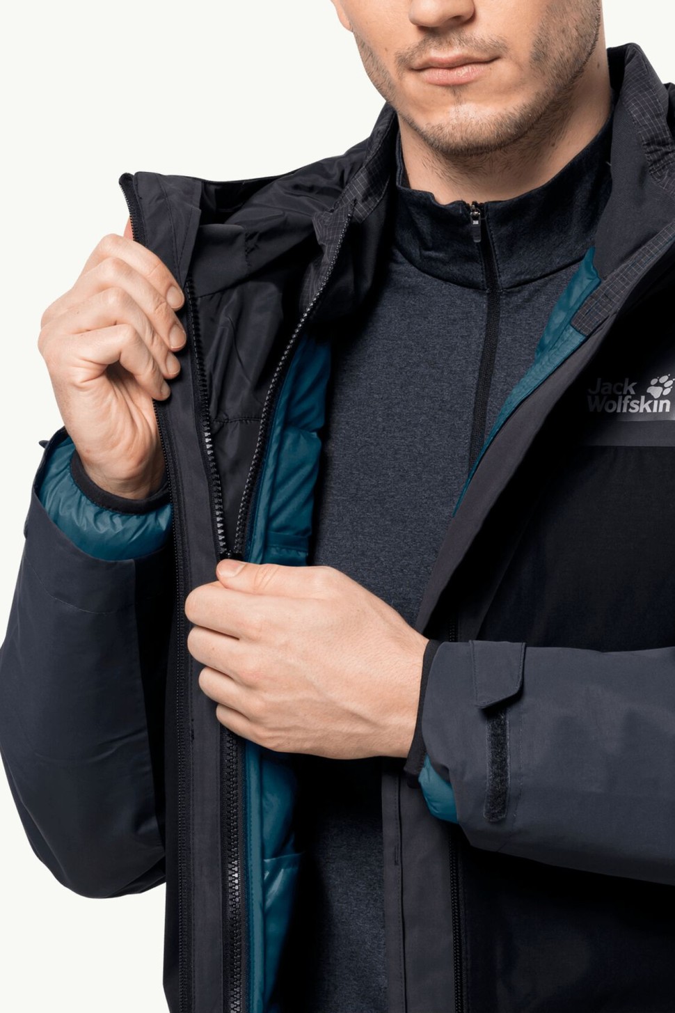 Куртка чоловіча Jack Wolfskin DNA TUNDRA DOWN JKT M синя 1206622-4133 — фото 6