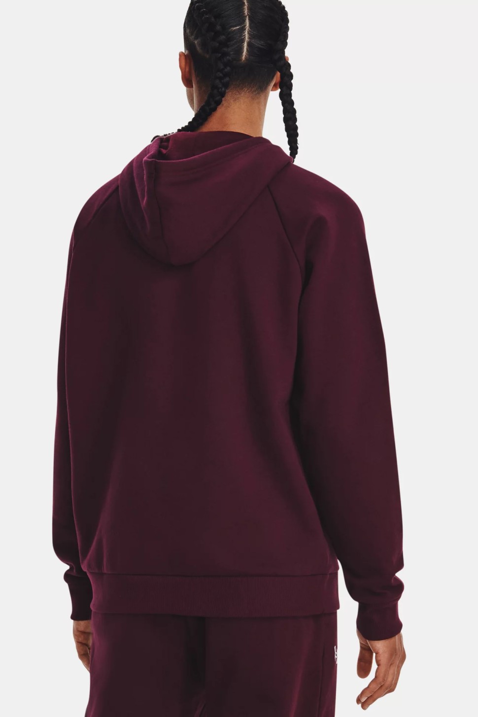 Толстовка чоловіча Under Armour UA Rival Fleece Logo HD бордова 1379758-600 — фото 3