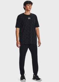 Брюки мужские Under Armour UA Stretch Woven Joggers черные 1382119-001 изображение 4