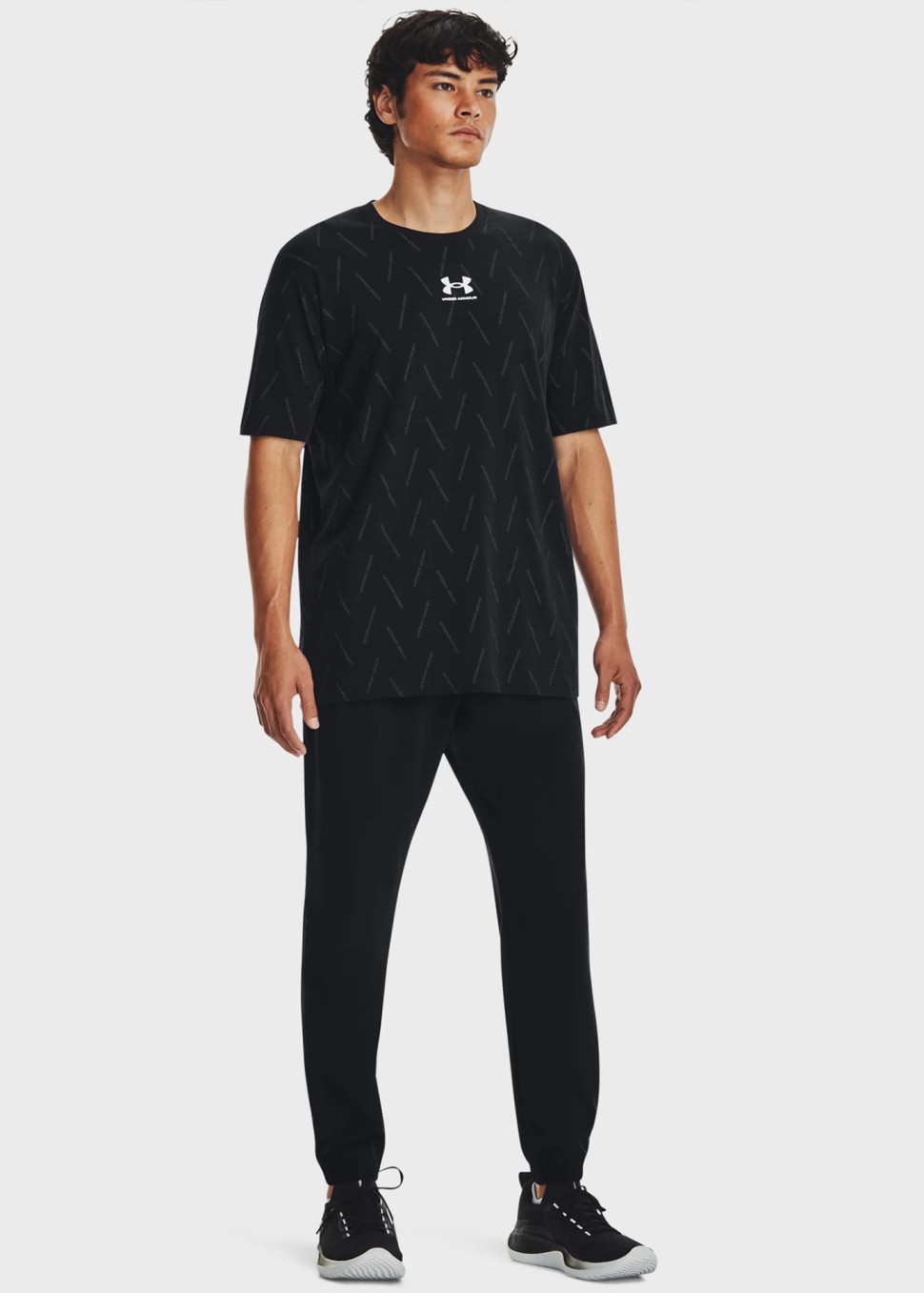 Штани чоловічі Under Armour UA Stretch Woven Joggers чорні 1382119-001 — фото 4