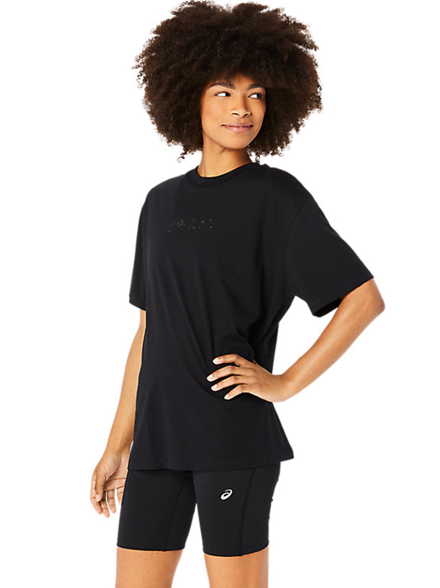 Футболка женская Asics ASICS LOGO TEE черная 2032C843-002 изображение 2