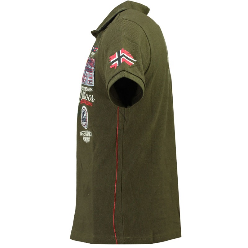 Футболка мужская Geographical Norway хаки SR119H-350 — фото 3 — Sport City Футболка мужская Geographical Norway хаки SR119H-350 — фото 3