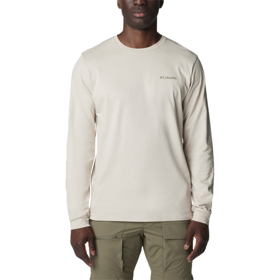 Лонгслів чоловічий Columbia EXPLORERS CANYON™ LONG SLEEVE T-SHIRT бежевий 2054551-280 — фото 1