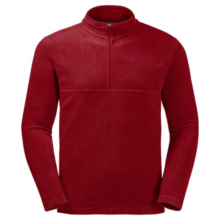 Толстовка чоловіча Jack Wolfskin червона 1701483-8032 изображение 1