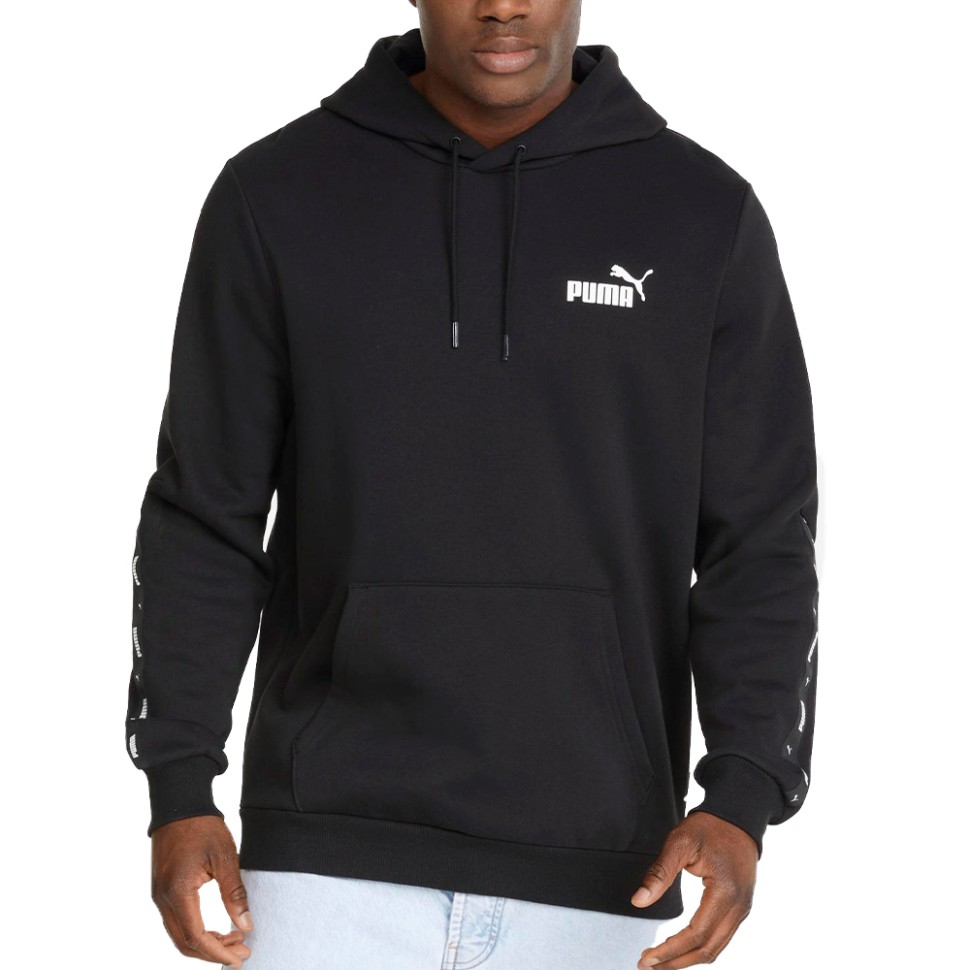 Толстовка чоловіча Puma ESS+ Tape Hoodie FL чорна 84904001 изображение 1
