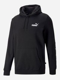 Толстовка чоловіча Puma ESS+ Tape Hoodie FL чорна 84904001 изображение 6