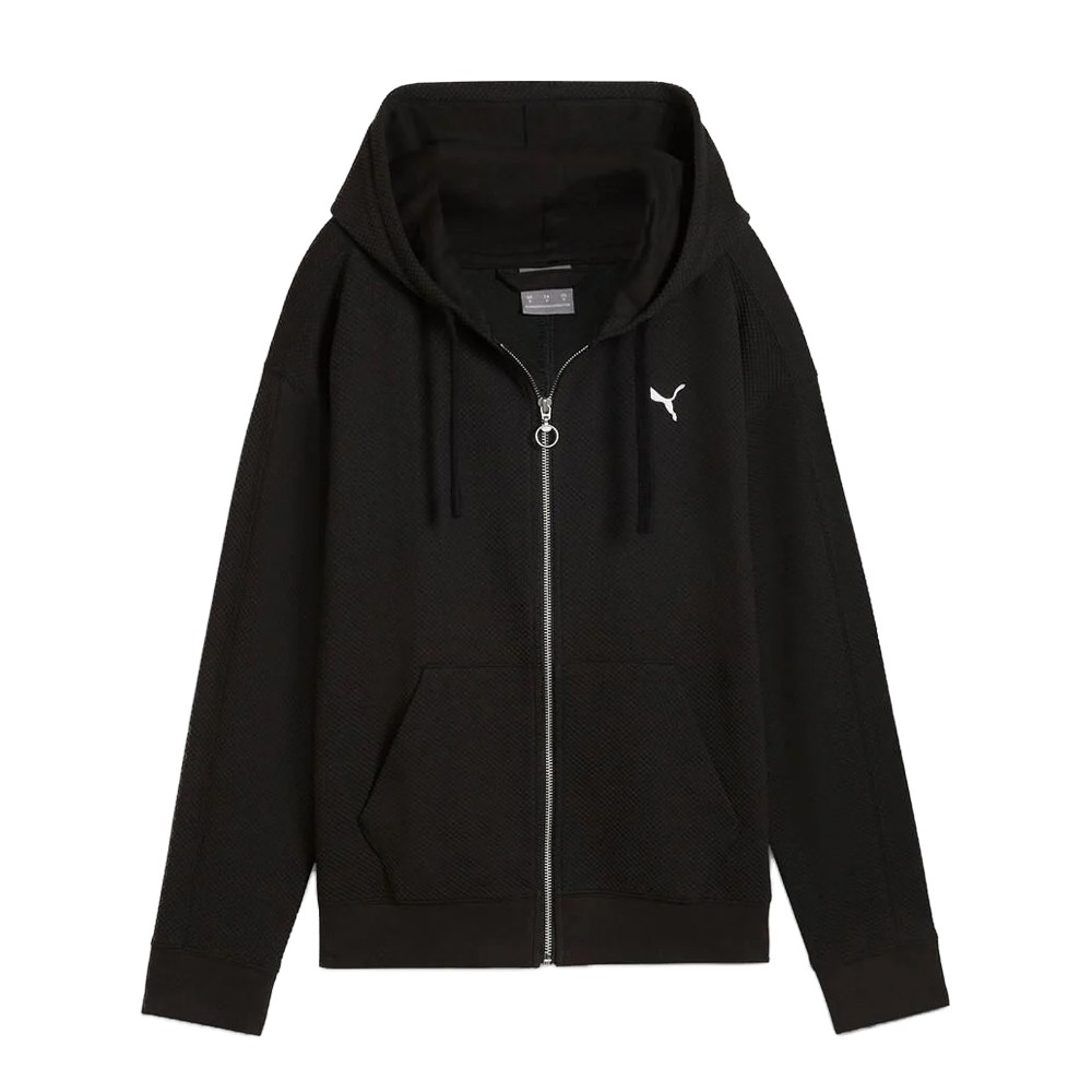 Толстовка жіноча Puma HER Full-Zip Hoodie чорна 68163101 изображение 1