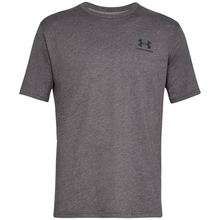 Футболка чоловіча Under Armour SPORTSTYLE LEFT CHEST SS сіра 1326799-019 изображение 1