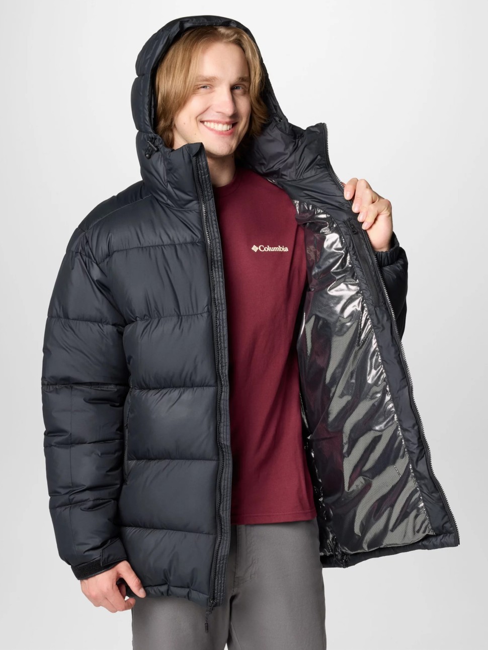 Куртка чоловіча Columbia PIKE LAKE™ PARKA чорна 2050921-011 — фото 5