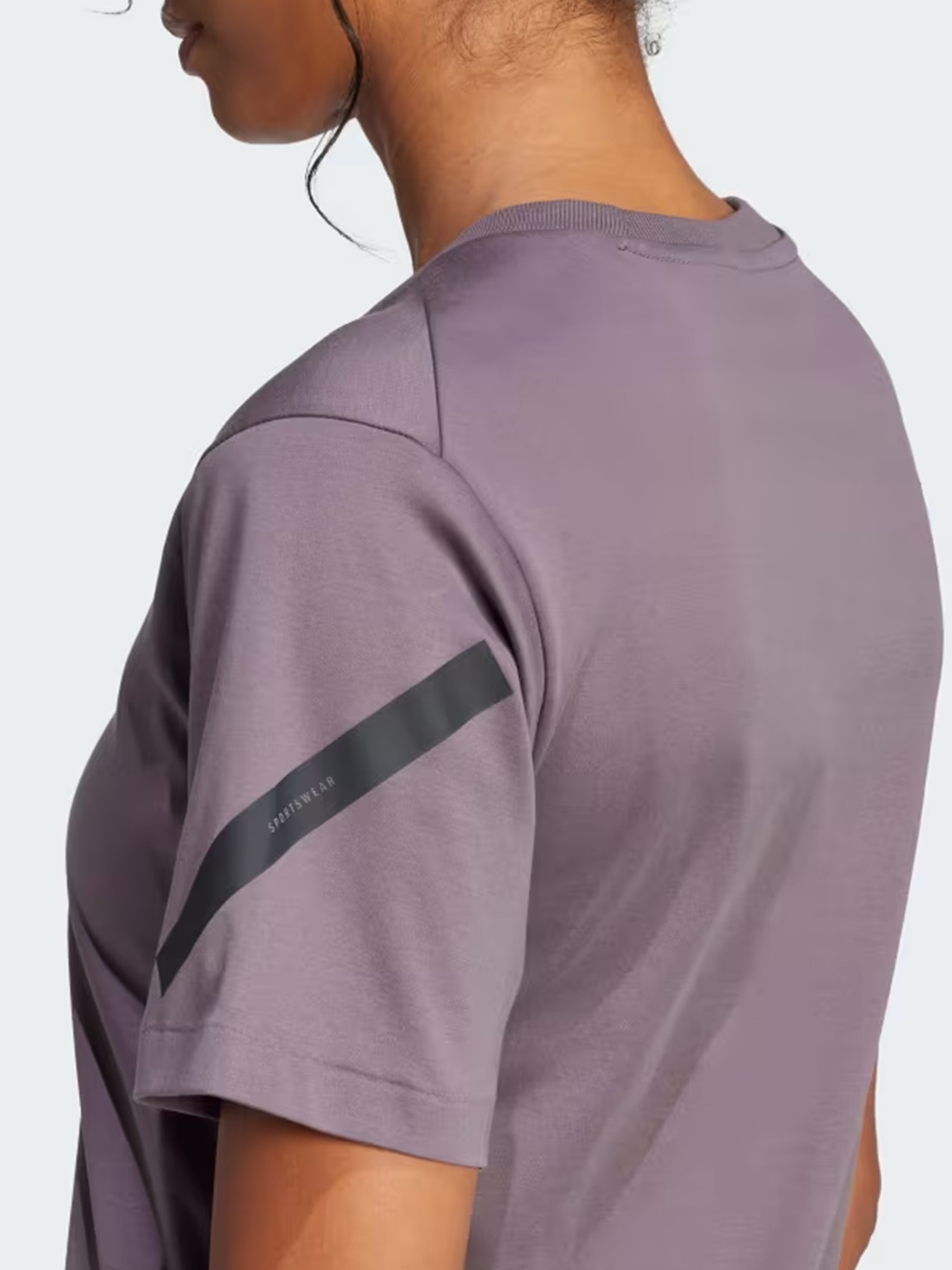 Футболка женская Adidas W Z.N.E. TEE фиолетовая JC5399 изображение 6