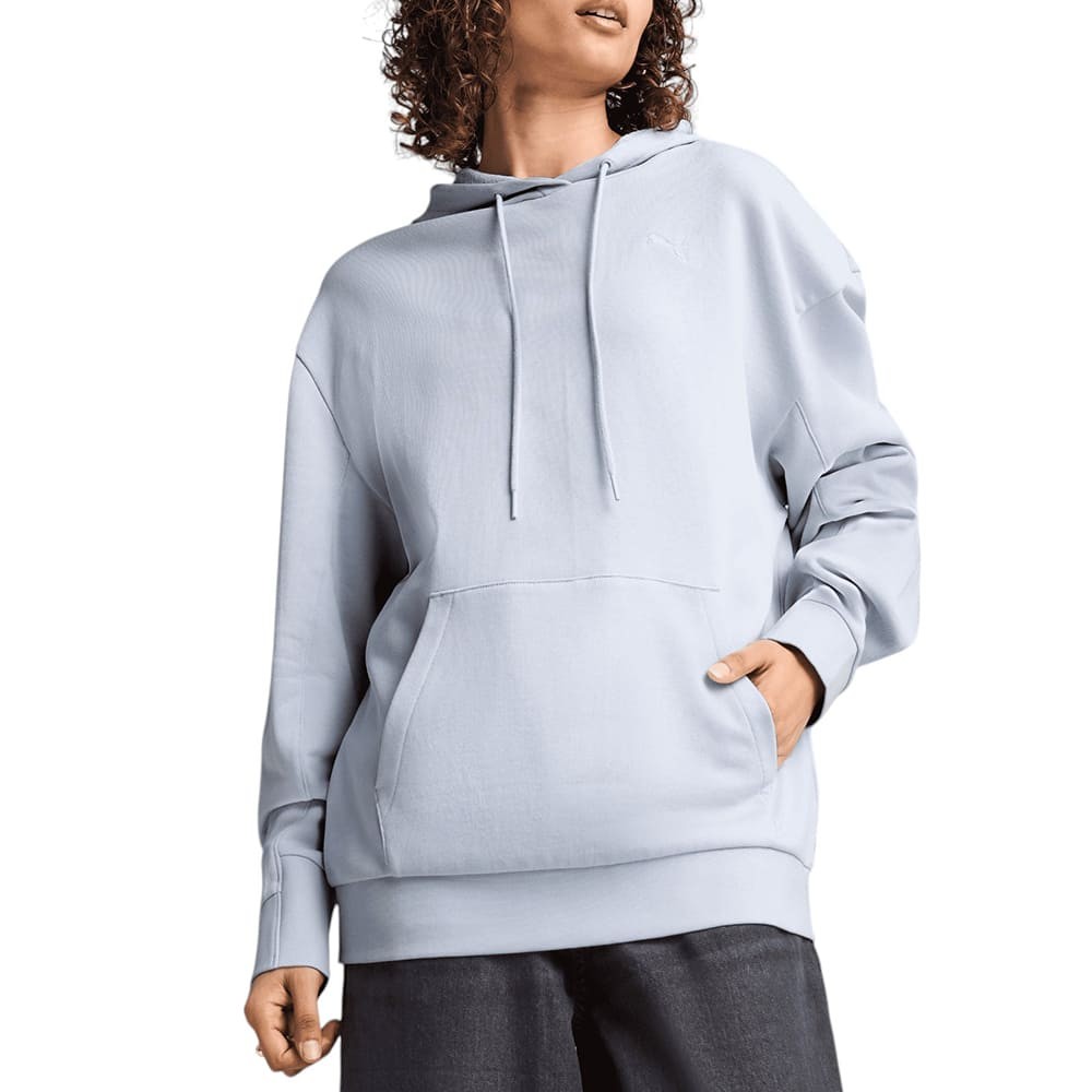 Толстовка женская Puma HER Relaxed Hoodie голубая 68505747