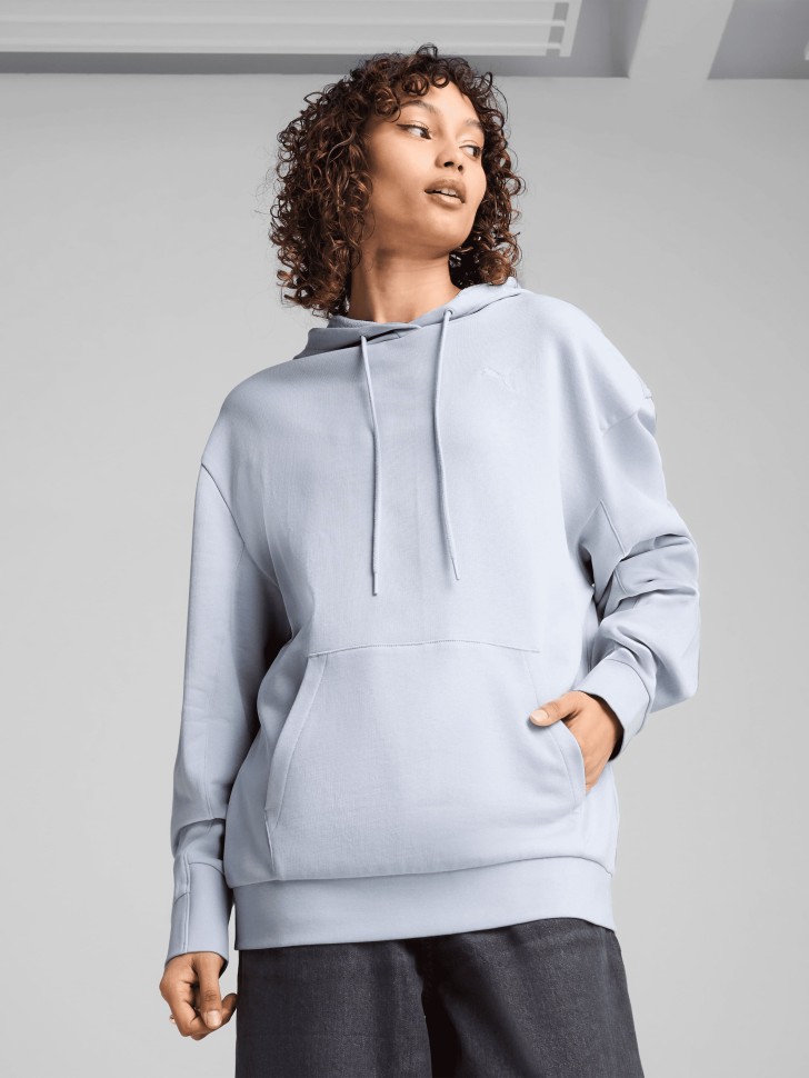 Толстовка жіноча Puma HER Relaxed Hoodie блакитна 68505747 изображение 2