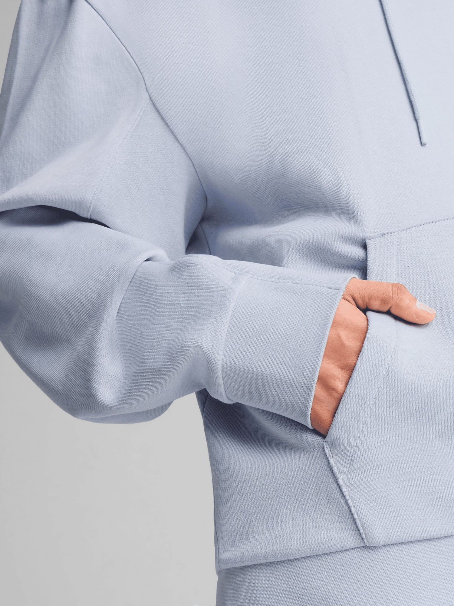 Толстовка женская Puma HER Relaxed Hoodie голубая 68505747 изображение 5