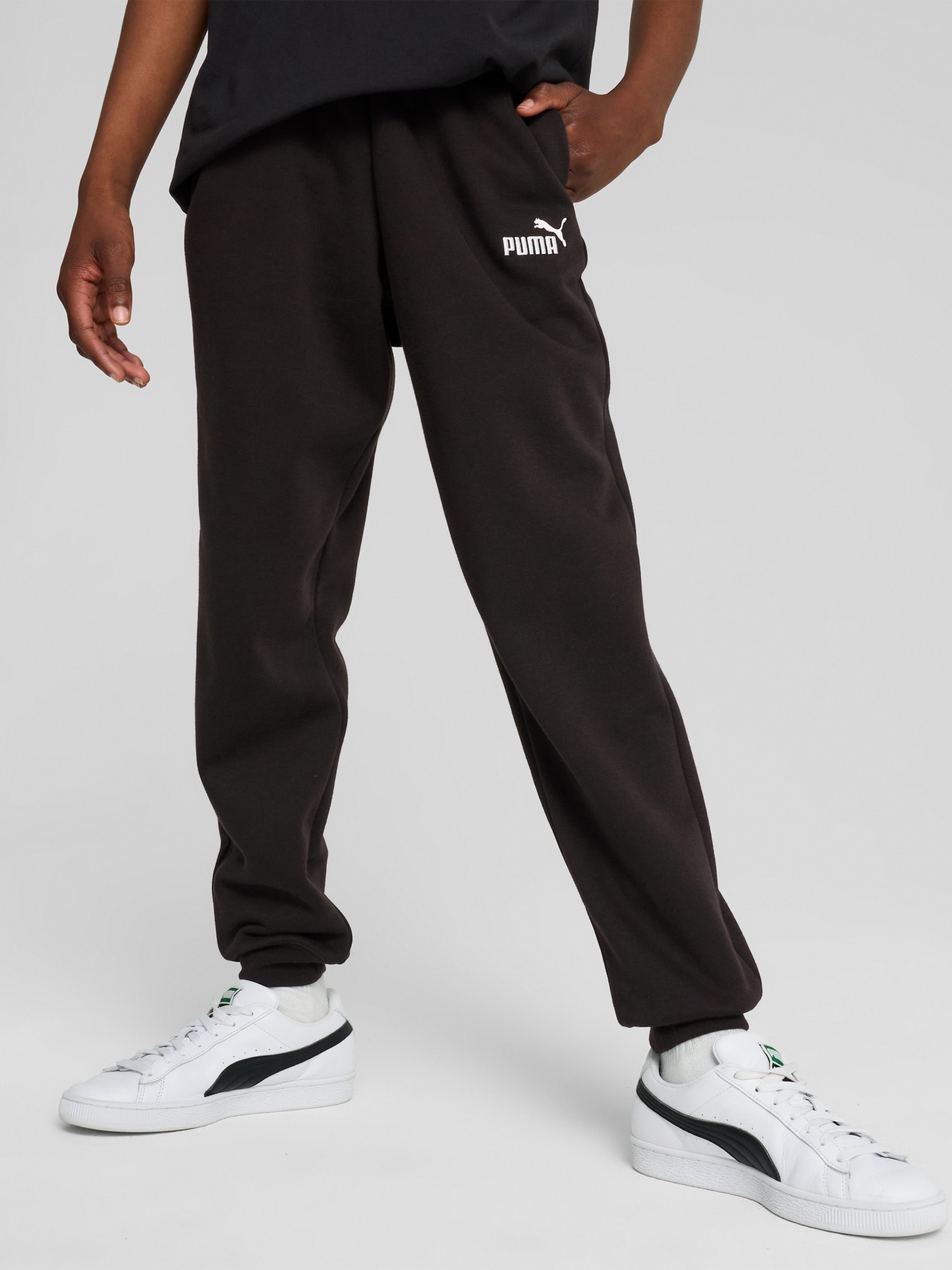Брюки детские Puma ESS No. 1 Logo Sweatpants FL черные 68491201 изображение 2