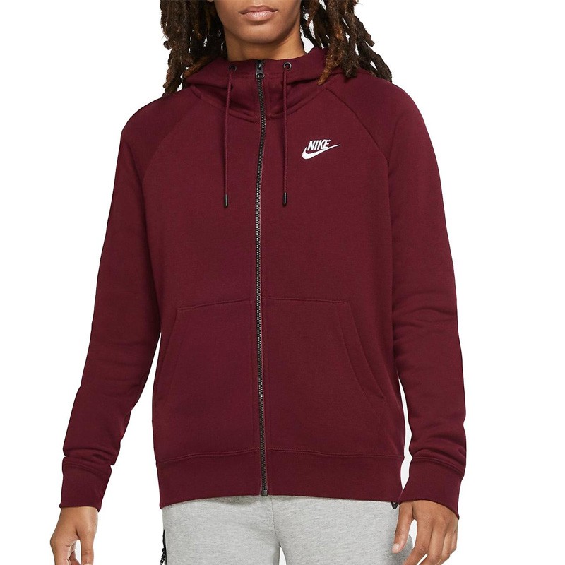 Толстовка жіноча Nike W Nsw Essntl Flc Fz Hoodie бордова BV4122-638  изображение 1