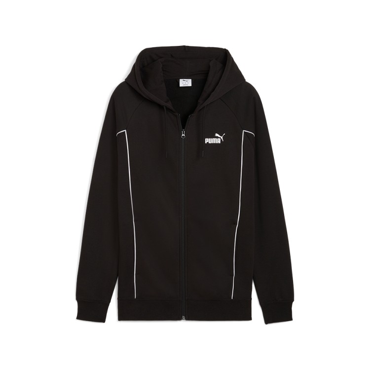 Толстовка мужская Puma SPORT FZ Hoodie FL черная 68824001