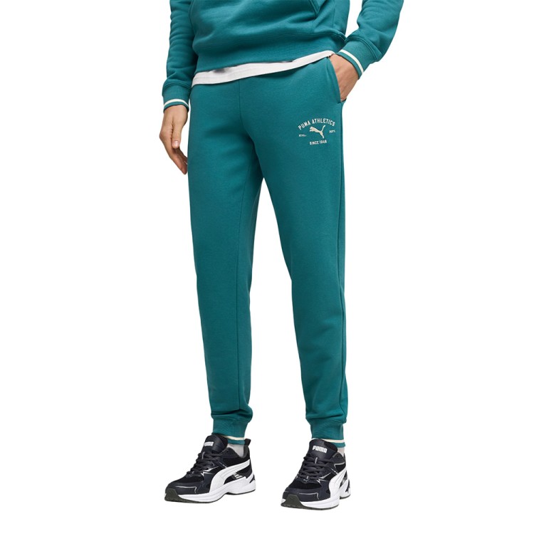 Брюки мужские Puma CLASS Graphic Sweatpants TR cl зеленые 69222941