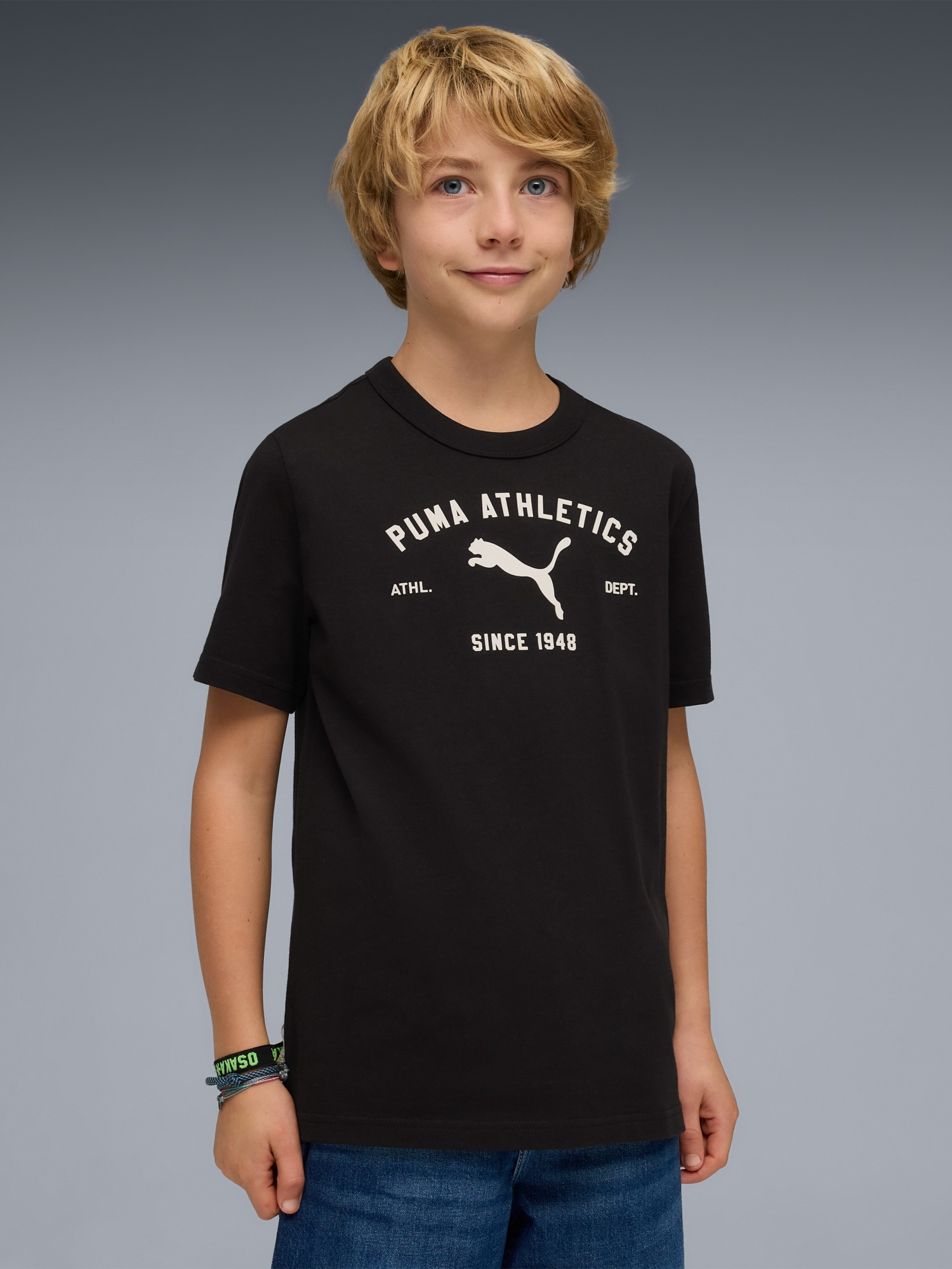 Футболка детская Puma CLASS Graphic Tee B черная 69253101 изображение 2