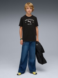 Футболка детская Puma CLASS Graphic Tee B черная 69253101 изображение 4