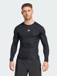 Футболка чоловіча Adidas TF LS TEE чорна JE6702 изображение 2