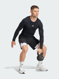 Футболка чоловіча Adidas TF LS TEE чорна JE6702 изображение 6