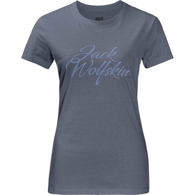 Футболка женская Jack Wolfskin серая 1806061-6505 изображение 2