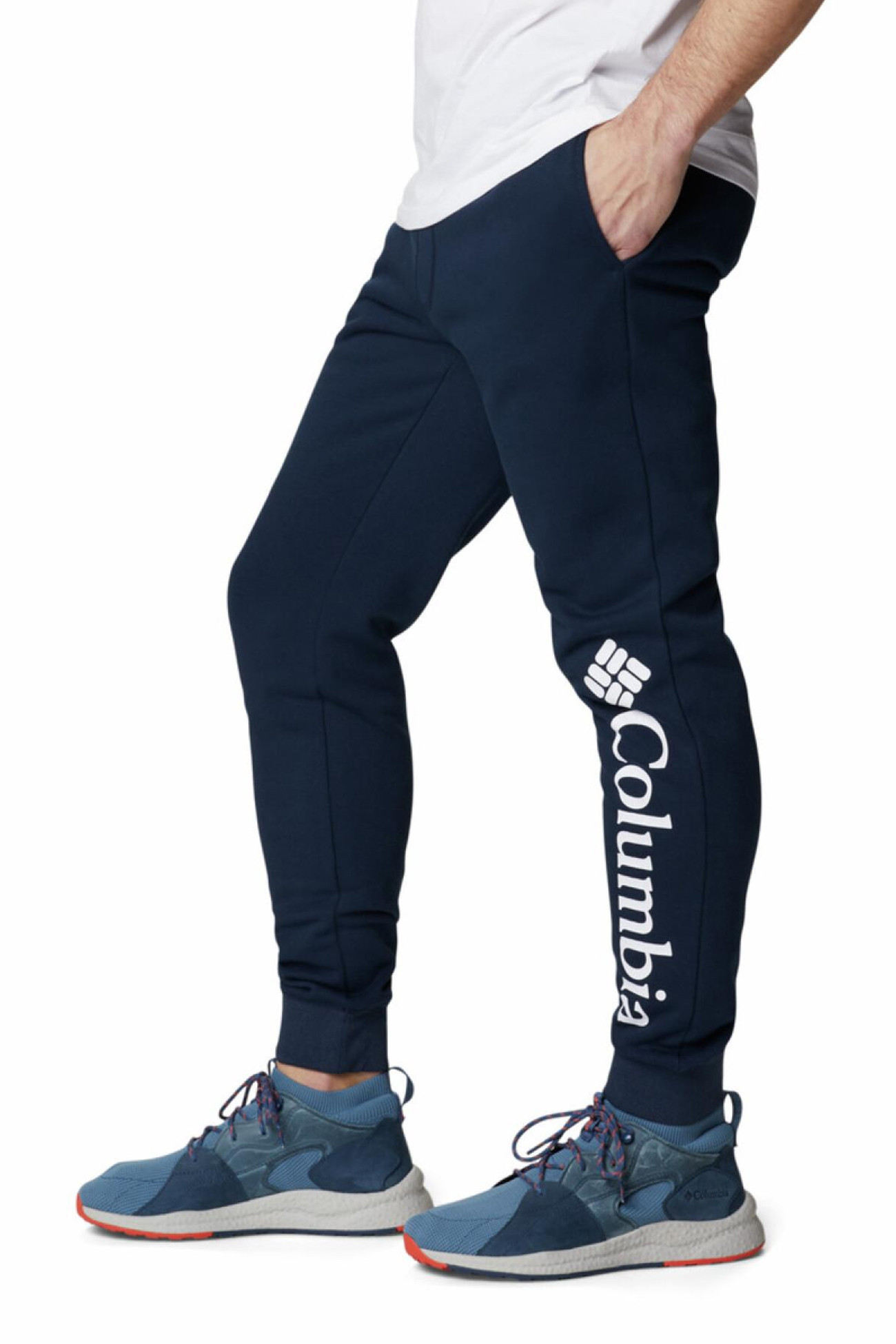 Штани чоловічі Columbia M CSC Logo™ Fleece Jogger II темно-сині 1911601-466 изображение 2